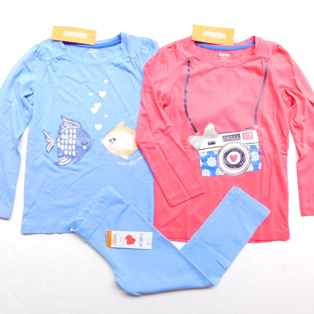 Gymboree Tops Leggings Clothes Lot Outfit 4‎
